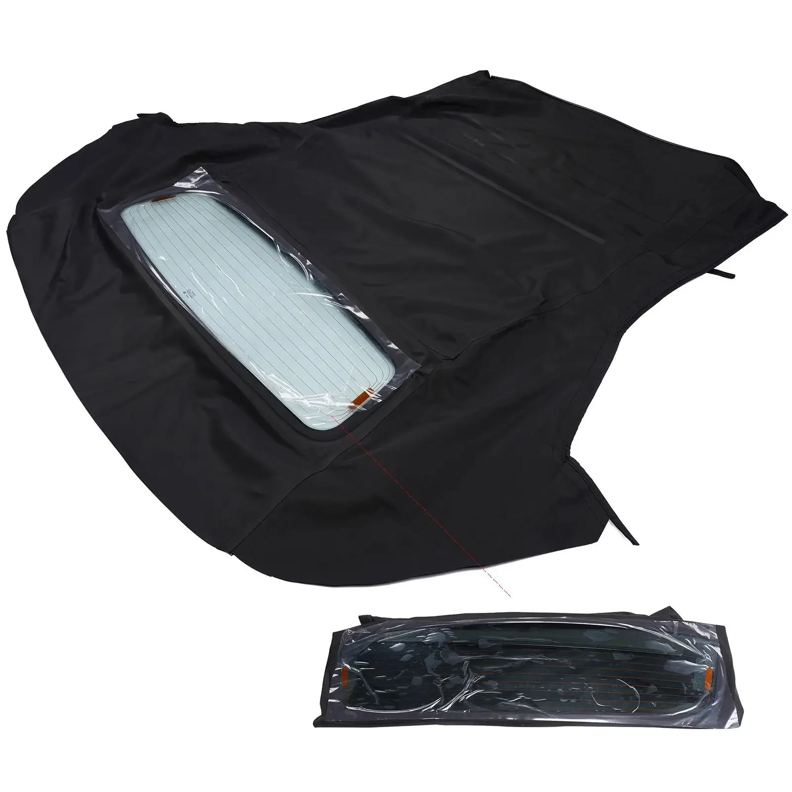 AP03 Convertible Soft Top w/Heated Glass Window Black For Ford Mustang 2005-2014