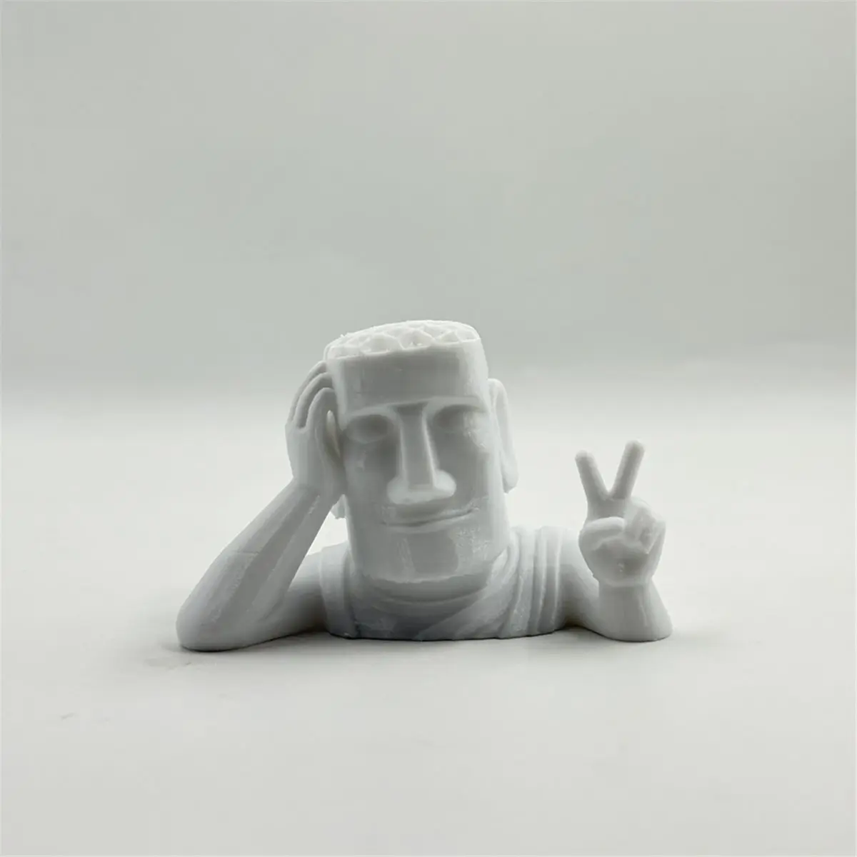 HAPPYDAY~ 3 Pièces Décoration d'aquarium Statue en pierre imprimée en 3D Ornement écologique pour aquarium avec panier fixe pour plantes aquatiques
