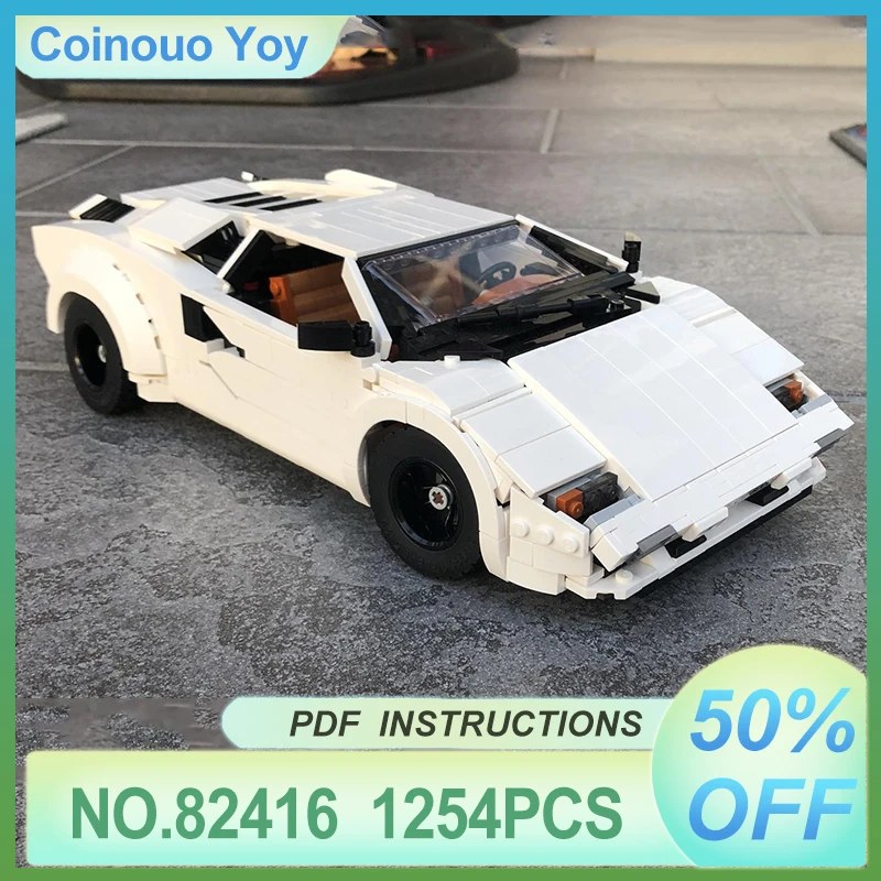 

Технический 1254 шт. новый MOC-82416 белый супер спортивный автомобиль, совместимый с 10295 блоки, сборка кирпича, головоломка, игрушки «сделай сам», рождественские подарки
