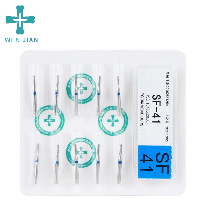 10 teile/paket Diomand Dental Burs Hartmetall Zahnmedizin Bohrer Zähne Polieren für Hohe Geschwindigkeit Handstücke Dental Versorgung Standard Partikel