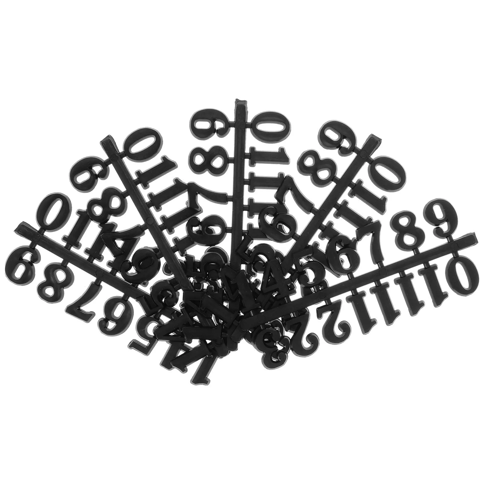 

10Sets Arabic Numeral Clock Accessories DIY Kit Creative Replacement Numbers for Wall Clock Living Room Bedroom