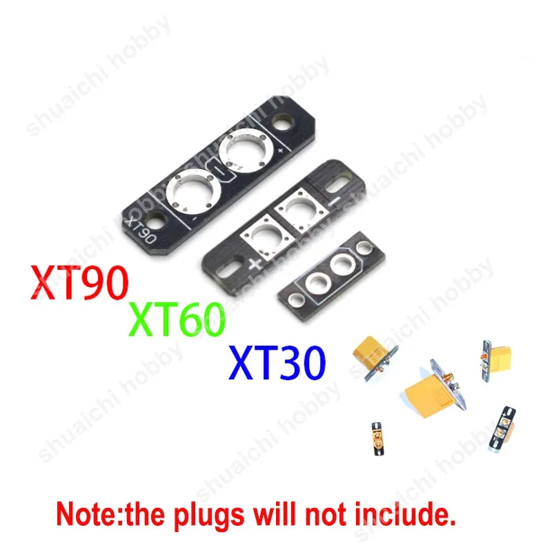 10PCS Ultra-light PCB Welding Board XT30 XT60 XT90 Plug Panel Mount Fixed Bracket RC FPV Drone Connector Soldering Plate Base