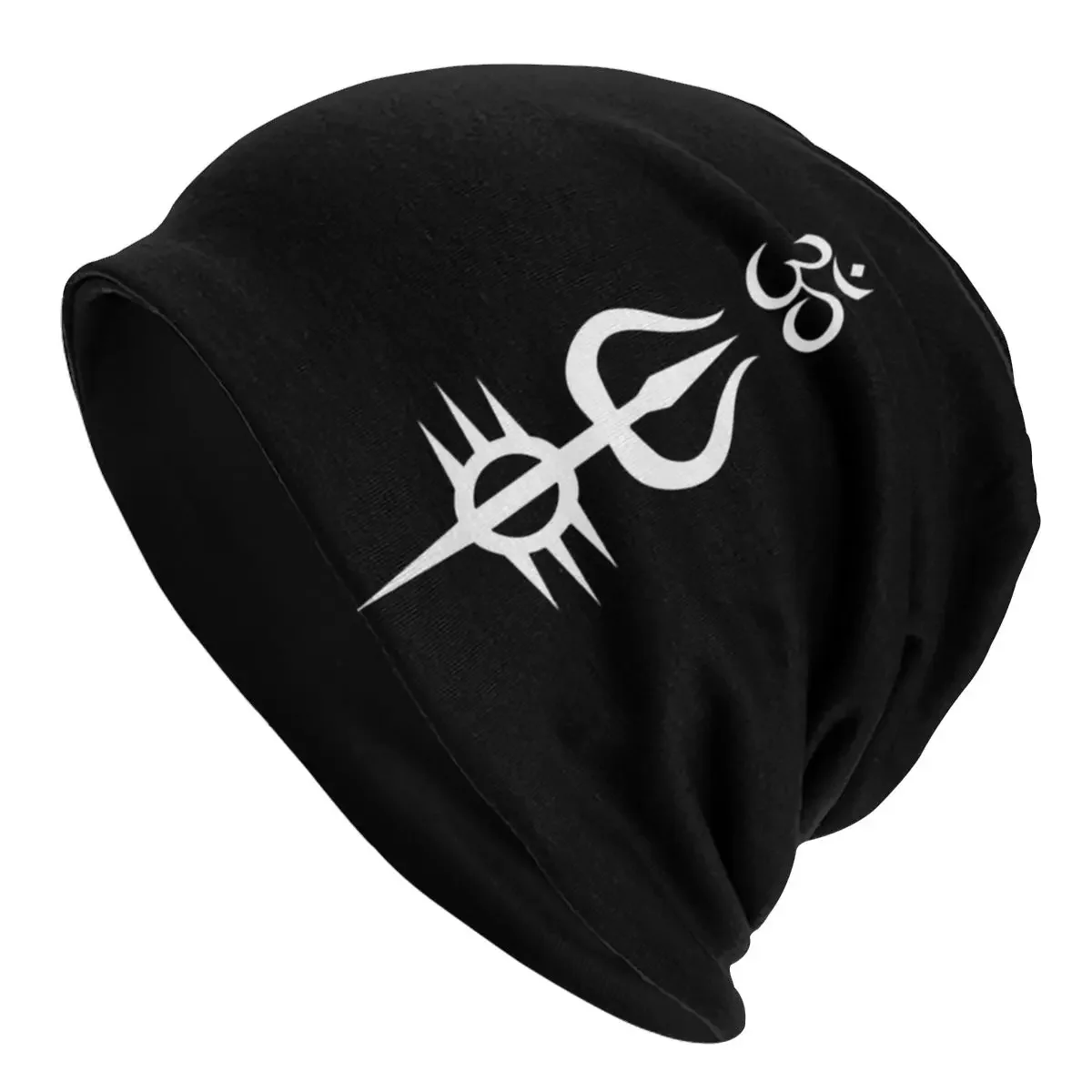 Shiva Symbol Hindu God India Lingam autunno femminile berretti sottili Casual Unisex Skullies cappelli cofano