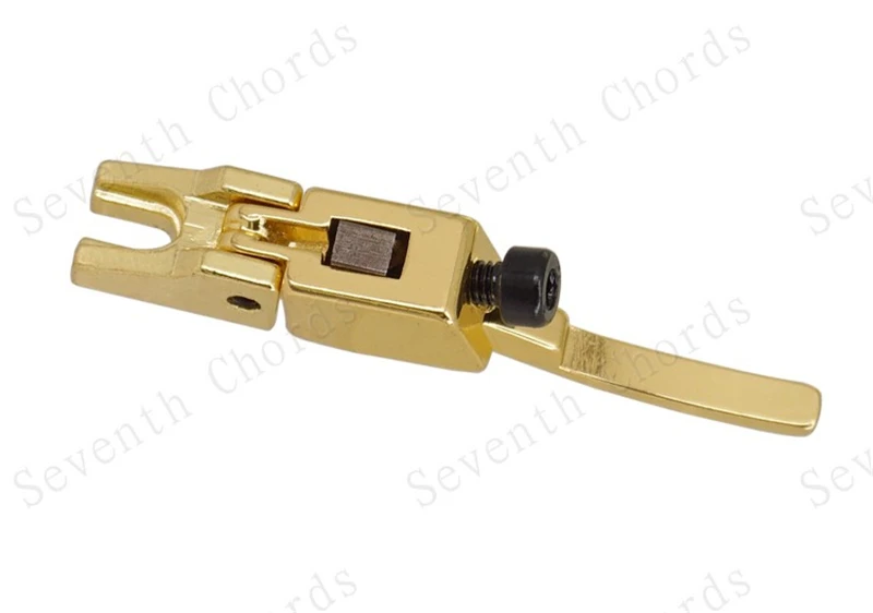 6 Stück Vintage Locked String Saddles für E-Gitarren-Tremolo-Brücken mit Doppel-Locking-System, Gitarrenzubehörteile – Detail 18