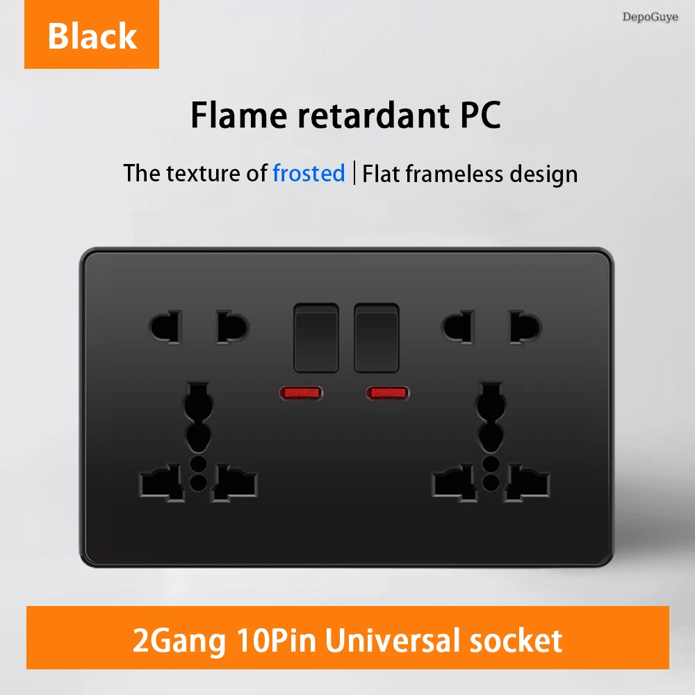 Variant: 2Gang 10Pin Black