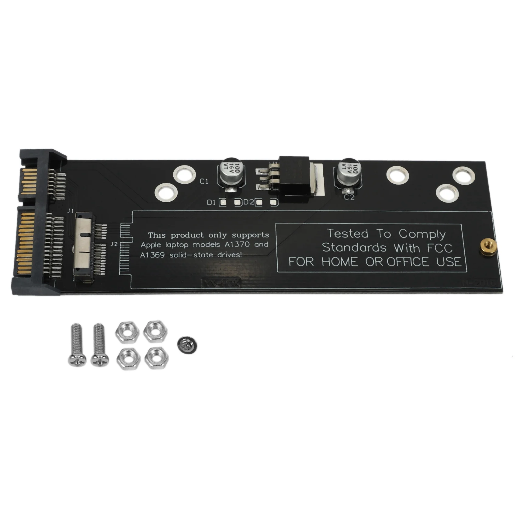 Exquisite-2X SSD To SATA Adapter Card For Air A1370 A1369 2010/2011 Sata Card
