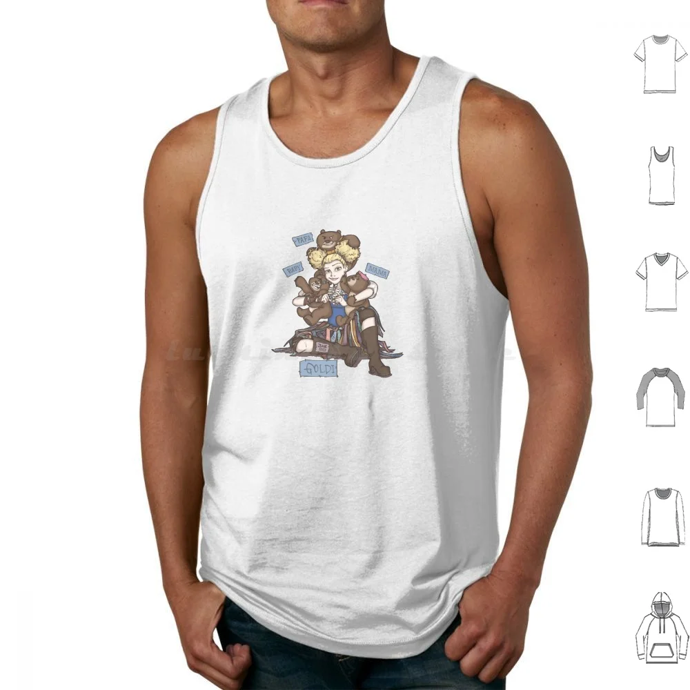 Goldi & Family Tank Tops Vest Sleeveless Goldi Goldilocks Three Bears Goldilocks And The Three Bears Puss In Boots The Last