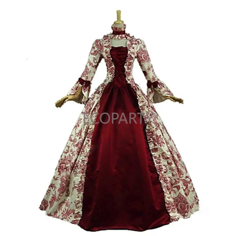 XXXXXL Plus Size Medieval Renaissance Irish Gothic Victorian Court Dress for Women's Halloween Robe De Mariage Costume Ecoparty