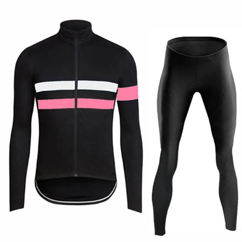 2024 New Autumn Long Sleeve Bib Pants Cycling Jersey Set Ropa Ciclismo Bicycle Clothing Bike Jersey Uniform Men Clothe