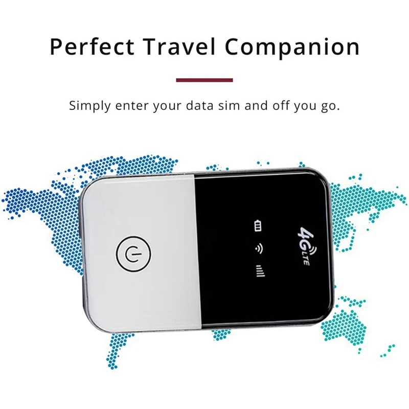 H91 4G LTE موبائل وائی فائی راؤٹر 150Mbps سم کارڈ سلاٹ کے ساتھ پورٹ ایبل 4G وائی فائی راؤٹر سپورٹ 10 صارف کنکشن