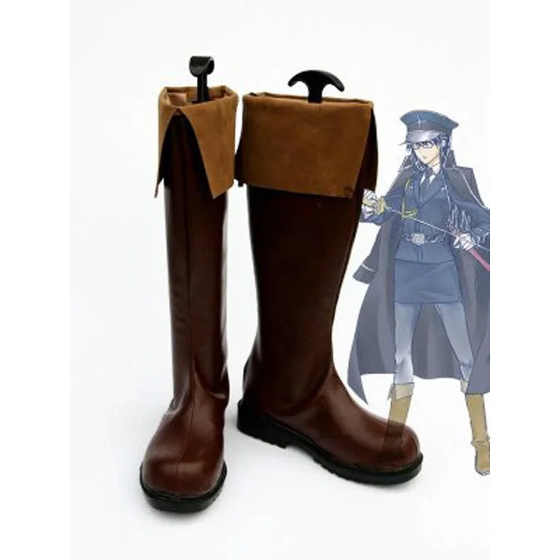 

Unlight Generalissimus Evarist Brown Halloween Cosplay Boots Shoes Game Party Cosplay Boots Custom Made for Adult Men Shoes