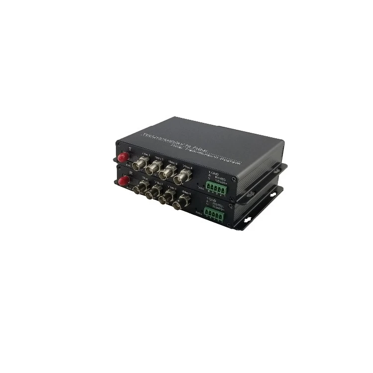 سعر المصنع 4 CH 1080P HD video TVI/CVI/AHD محول الألياف الضوئية مع بيانات RS485
