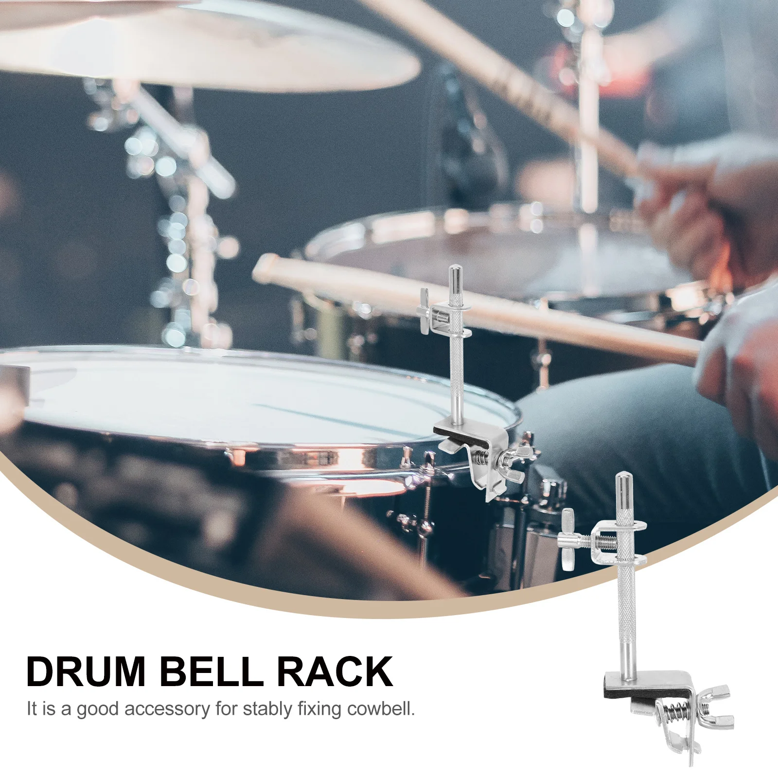 

Set Accessory For Set Music Instrument Part Galvanized Steel Bass Drum Holder Mount Extension Bracket Drum Kit Accessory