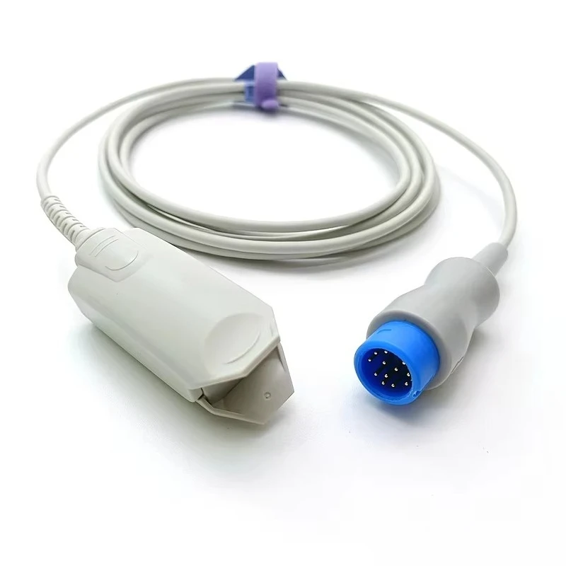 co-linns-再利用可能な-spo2-センサー-大人用フィンガークリップ-12ピン-spo2-プローブと互換性があります