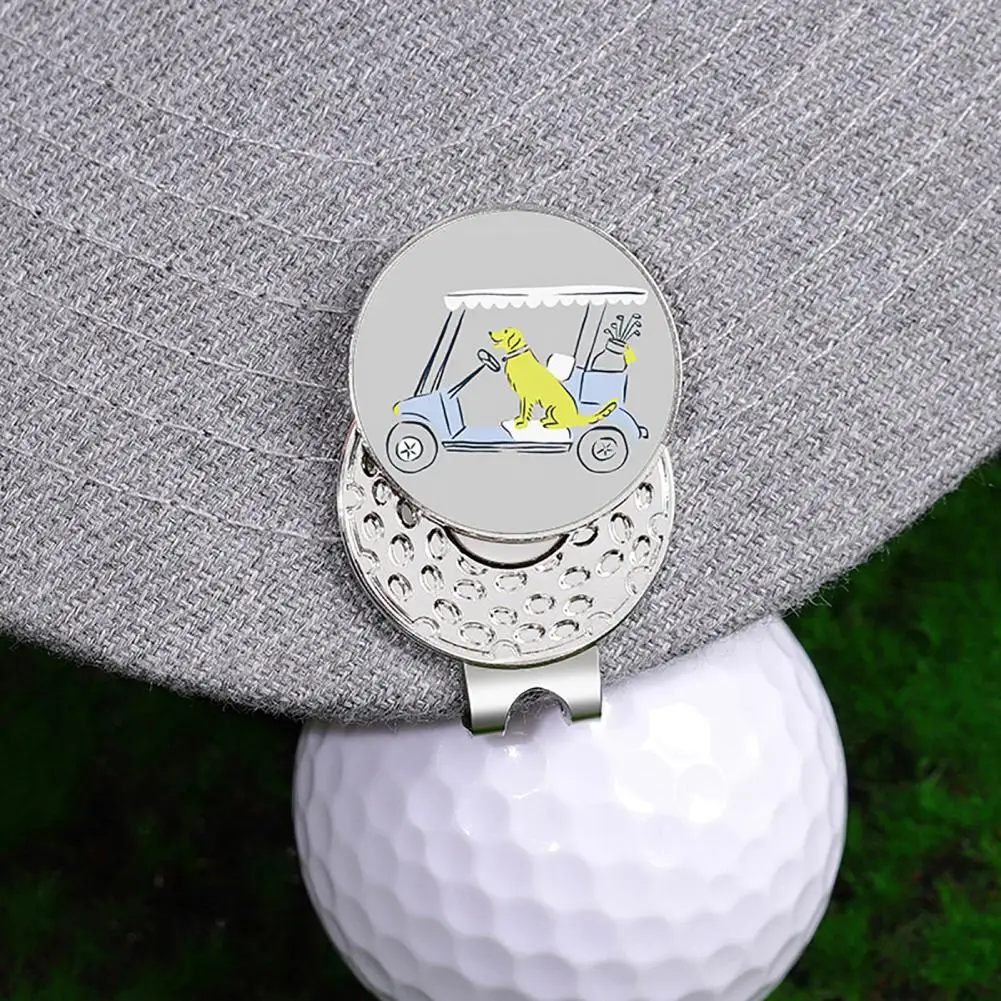 Golf Ball Marker Hat Clip Metal Golf Ball Marker Clips with Magnetic Hat Clip for Men Women Golfers Funny Enamel