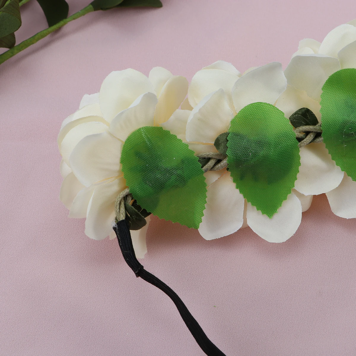 

Flower Hairb Elastic Floral Headb Hair Accessories Women Girls Party Tropical Daily Decoration Stylish Braid Tool
