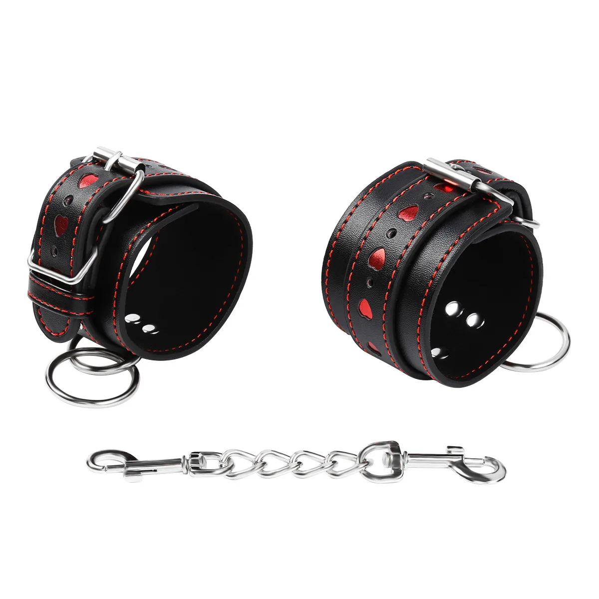 BDSM Handcuff Restraint Sex Toy Female Wrist Ankle Cuffs Detachable Heart Shape Handcuffs SM Slave Sex Games 18+ Adult Toys
