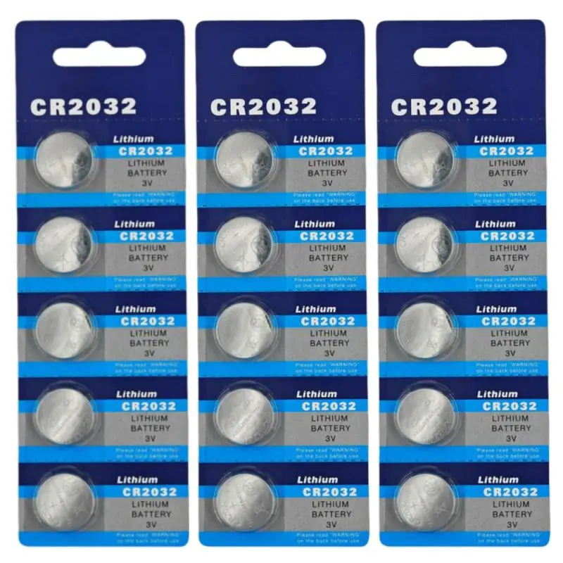 15PCS Button Battery CR2025 Lithium Coin Cell Batteries 3V LM2025 BR2025 ECR2025 CR 2025 Electronic Watch Toy Remote