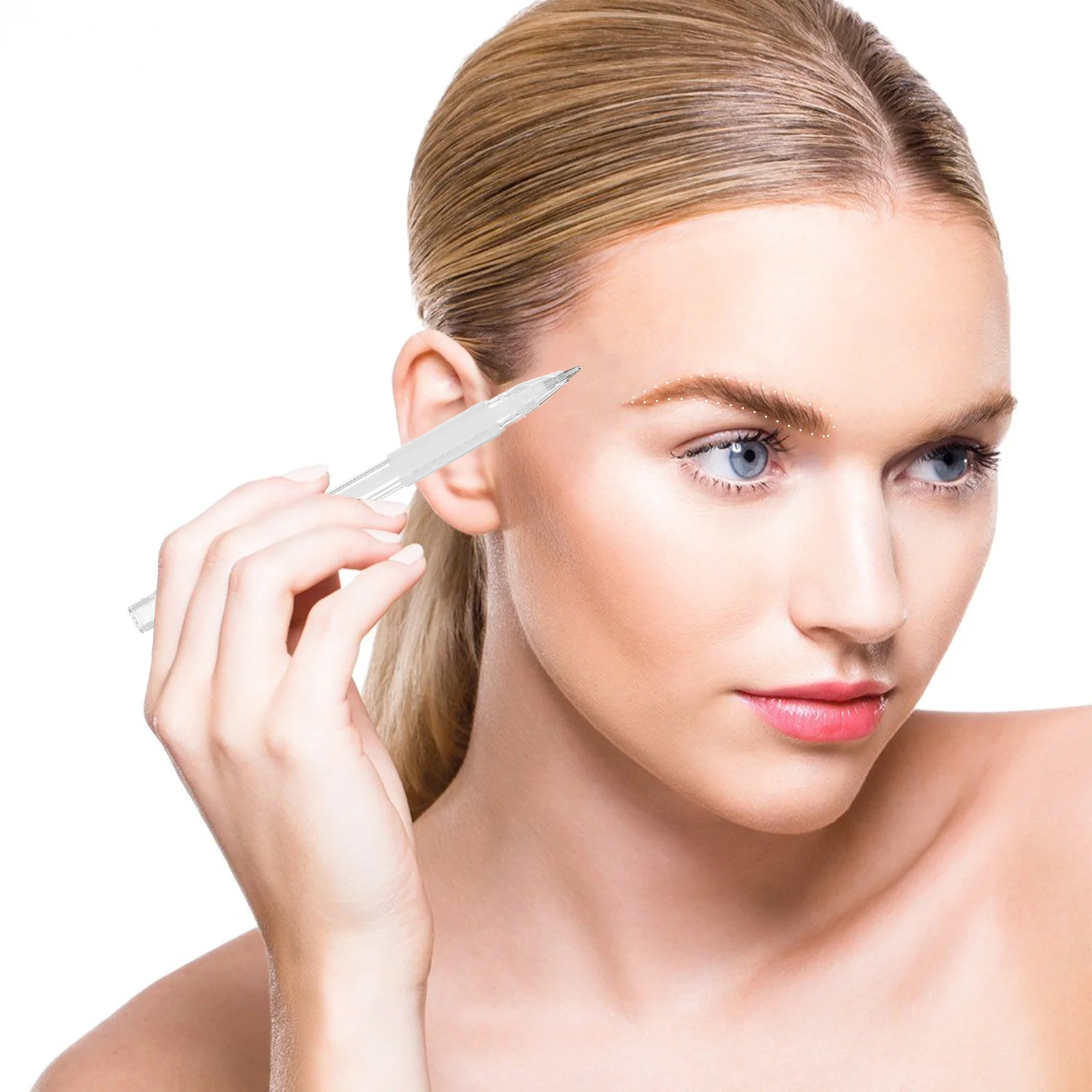 1 قطعة قلم رسم الحواجب مقاوم للماء أداة وضع علامات على الجلد للوشم الحاجب تشكيل بطانة Microblading قلم الحواجب صالون