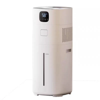 12L Floor Standing Humidifier for Large Room & Office Evaporative & Warm Mode Smart Humidity Control Quiet Floor Humidifier