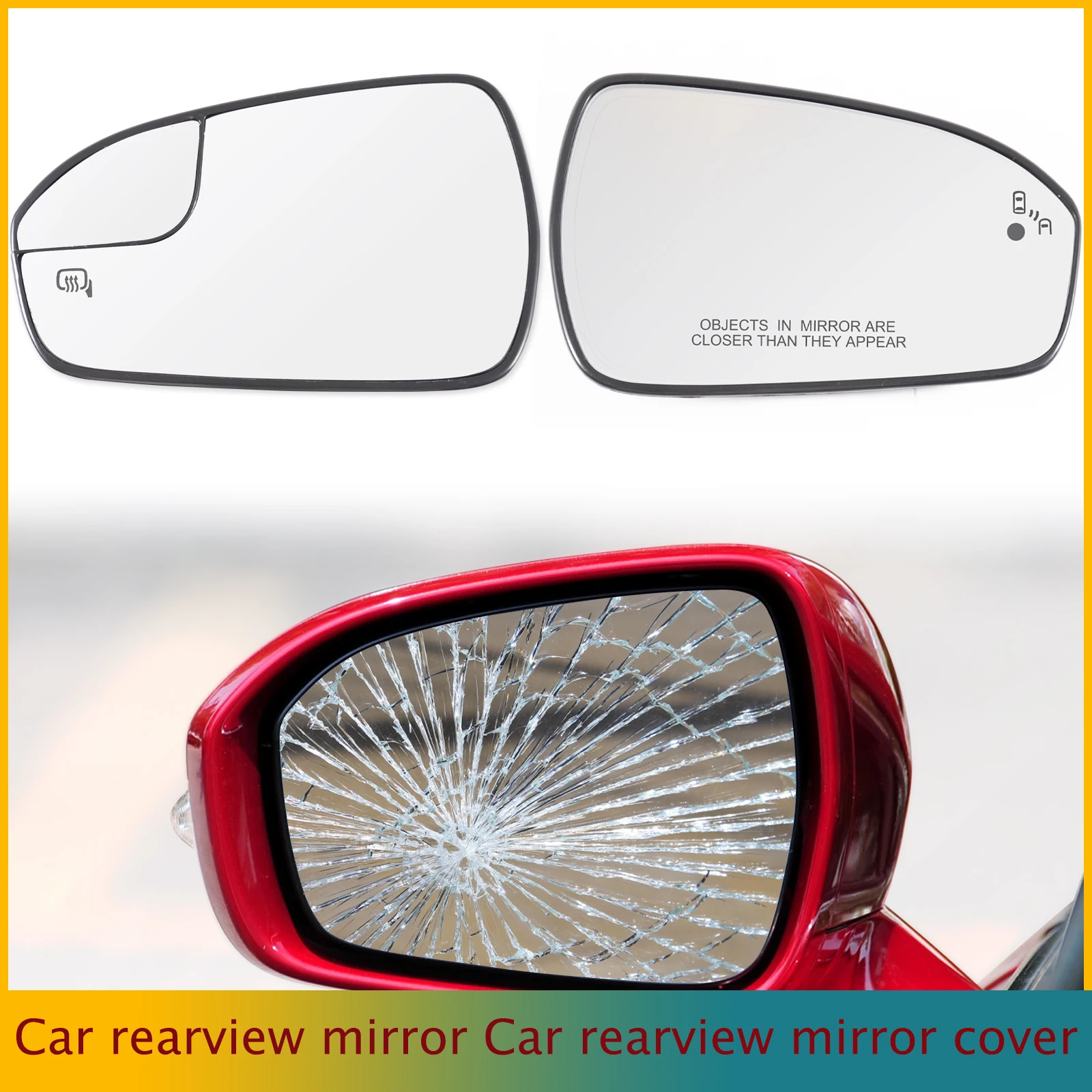 

Door Rearview Mirror Lens Heated Rearview Mirror Glass Reflector Convex Glass For Ford Fusion 2013-2020 DS7Z17K707F DS7Z17K707B