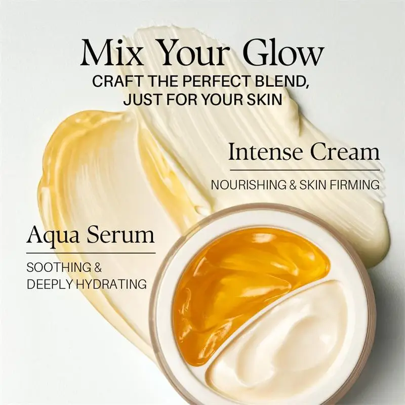 White Truffle And Vitamin E Dual Cream Hydrates Moisturizes Soothes Sensitive And Dry Skin, And Improves Skin Elasticity