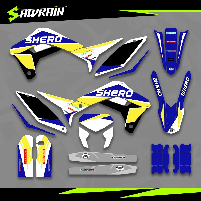 

Sawrain Motorcycle Graphics Backgrounds Decal Stickers Kits for SHERCO 17-23 SE SEF 01