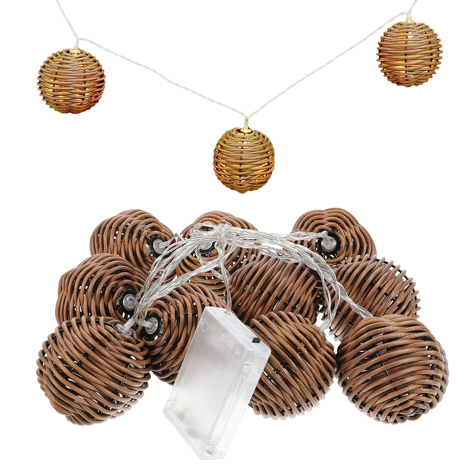 1Set LED Decorative Lamp String Creative Imitation Rattan String Light Party Atmosphere Night Light Indoor Use