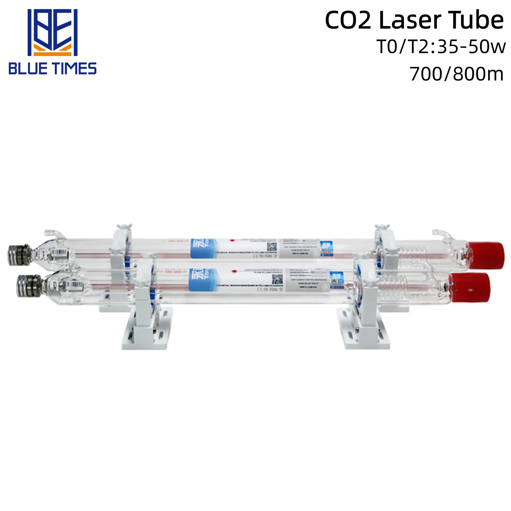 Bluetimes High Stability 35W 40W CO2 Laser Tube Long Life Length 700/800mm for Laser Engraving Cutting Machine