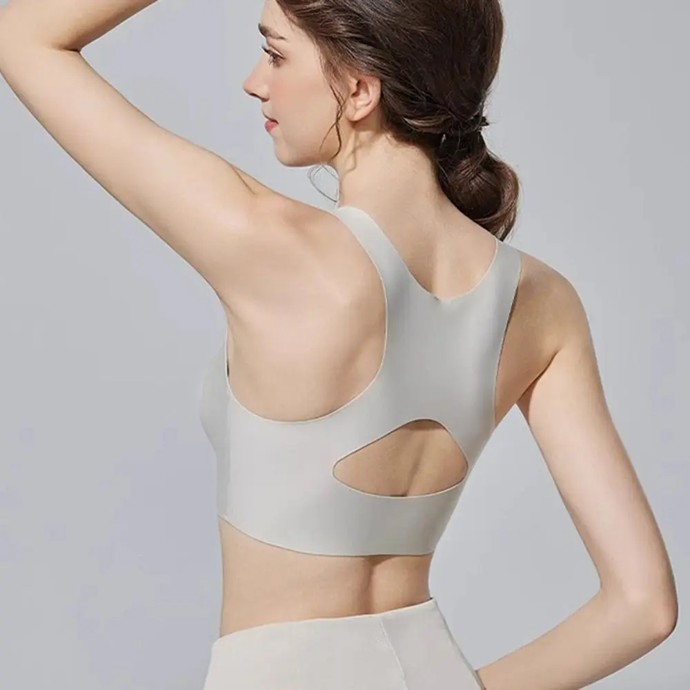 2 in 1 Posture Corrector Bra Shockproof Adjustable Front Closure Bra Without Steel Ring Widened Shoulder Straps