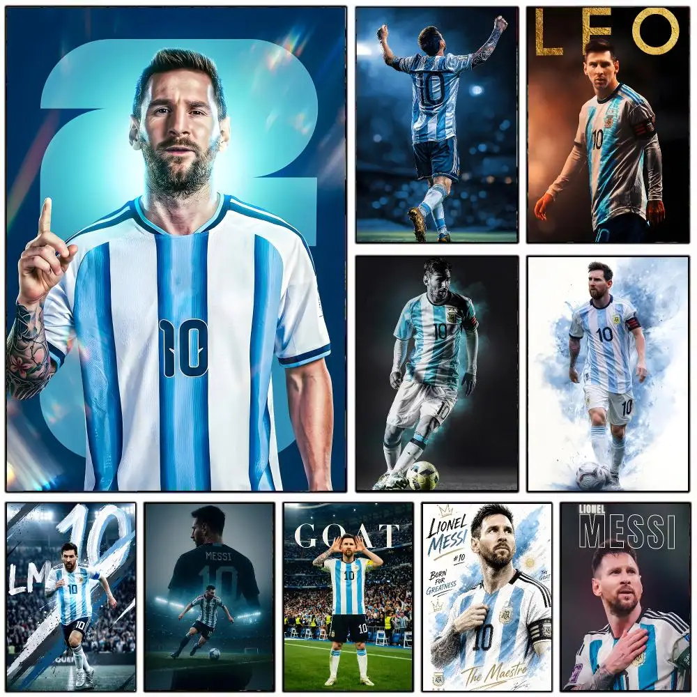legendary footballer L-Lionel Messi Poster Modern Home Decoration Interior Design & Contemporary Wall Art Collection