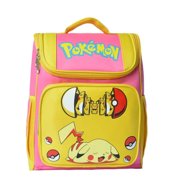 Pikachu-Rucksack der Klassen 1–6, niedlicher Schüler-Schulrucksack, langlebiger Schüler-Rucksack, Lernzubehör, Spielzeug für Jungen und Mädchen, Geburtstagsgeschenk