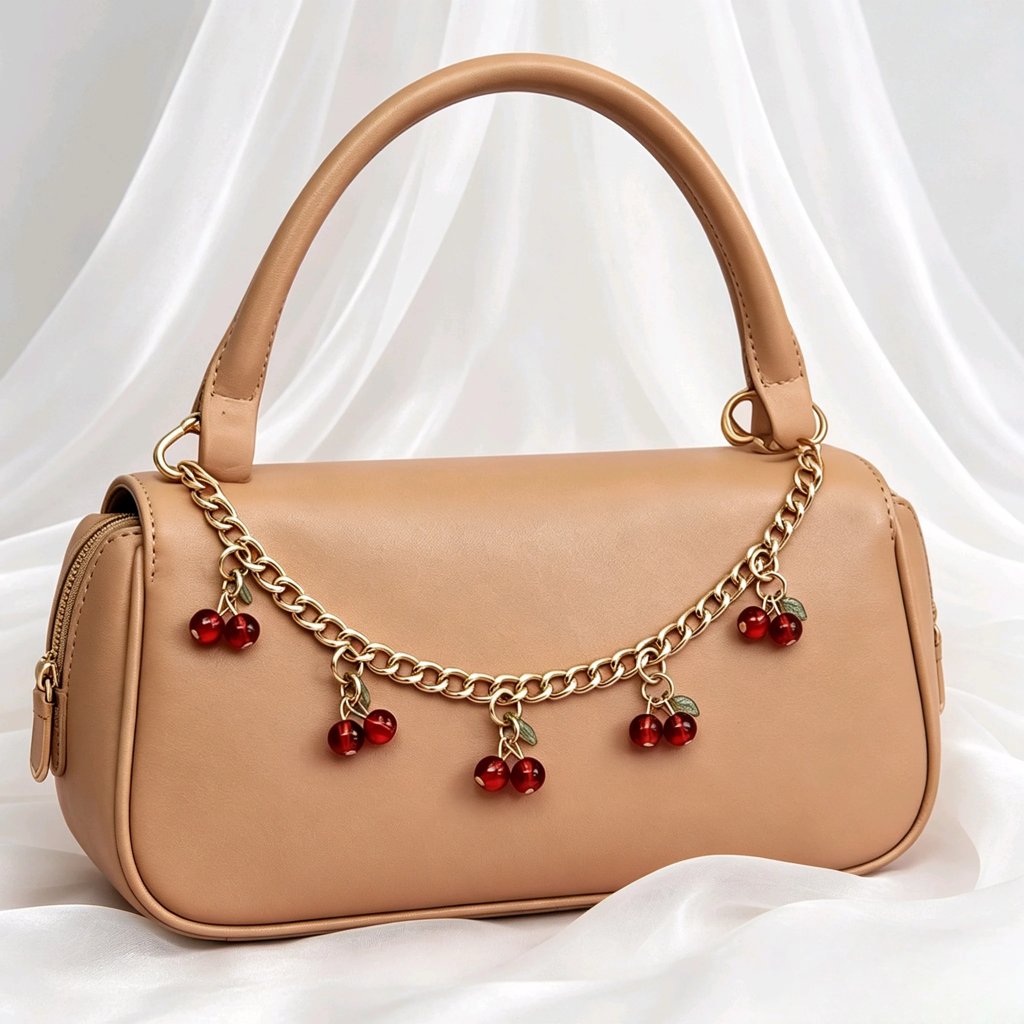 Bags Charms Cherry Pendant Zinc Alloy Pants Chain Clothing Chain Bag Decoration Handbag Handle Sweet DIY Personality Bag Chain
