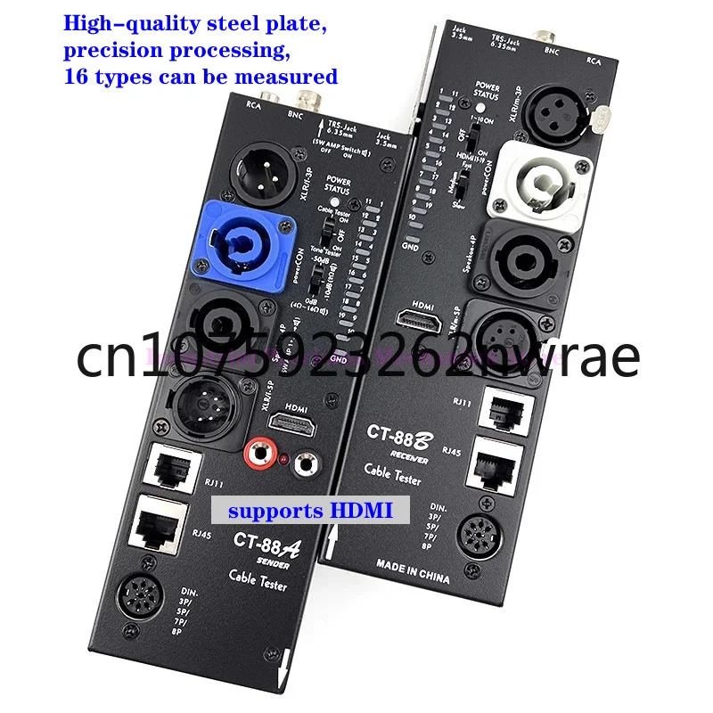 Imagem -02 - Hdmi Automatic Audio Side Line Tester Tester Linha Multifuncional Separado Linha de Sinal Xlr Ct88 16 Tipos