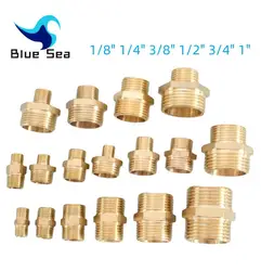 Brass Pipe Hex Nipple Fitting 1/8