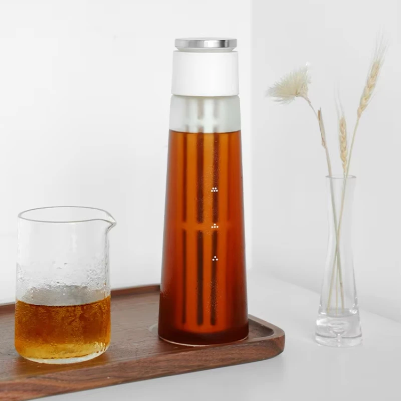 Cold Brew Coffee and Ice Tea Maker 2-in-1 with Reusable Mesh Filter, Portable Design, Perfect for Coffee and Iced Drink Lovers.