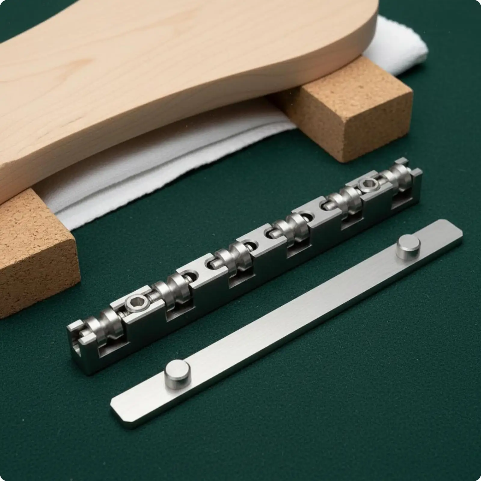 Industrial Component Electric Guitar Roller Nut Titanium Alloy Adjustable String Guide for Luthiers Workshop and Repairs