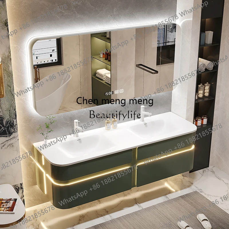 Integrated bathroom cabinet combination hand washbasin washbasin haute couture