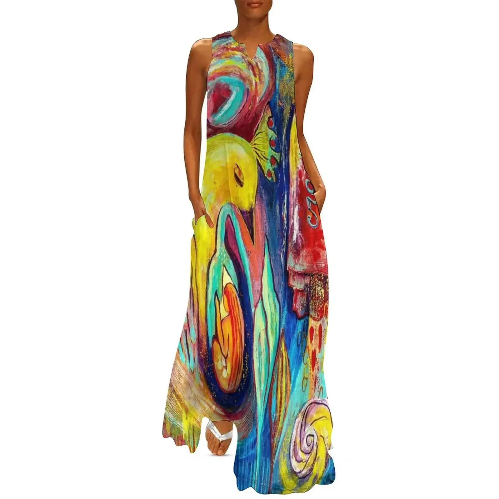 

Embrace Yourself Art Long Dress Woman clothing dresses for women 2025 luxury designer party Women's summer skirt Dress