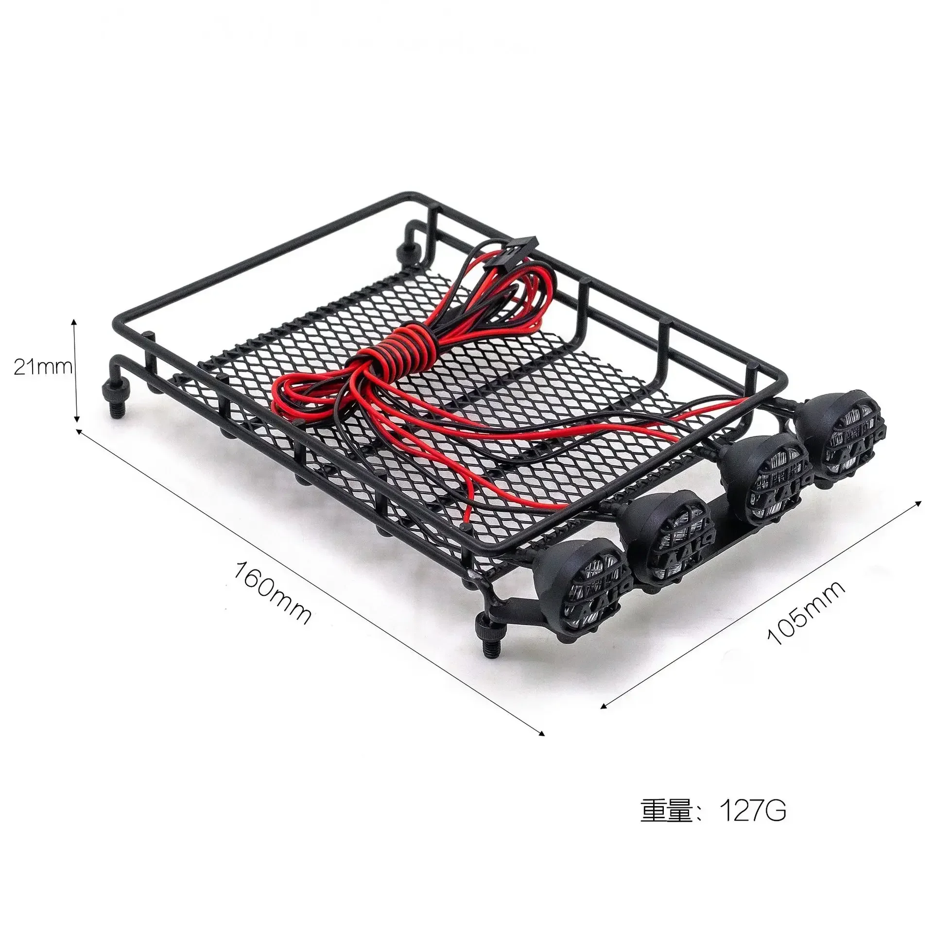 Metal Luggage Rack Without Light Bumper For MN1:12 D90 Climbing Car DIY Modified Parts