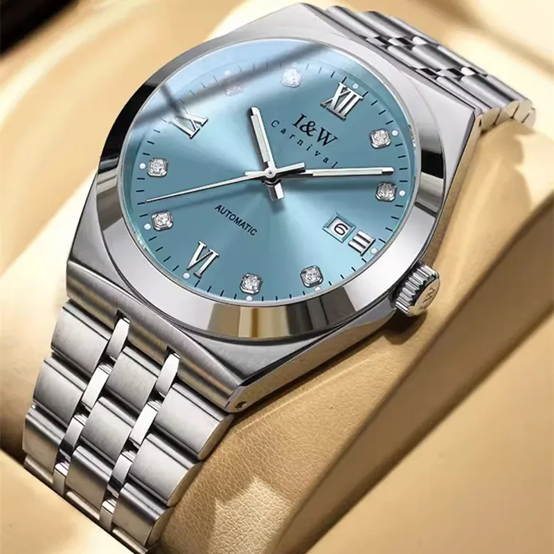 Reloj CARNIVAL Mens Dress Mechanical Watches Brand Luxury MIYOTA Automatic Movement Wristwatches for Men Waterproof Montre Homme