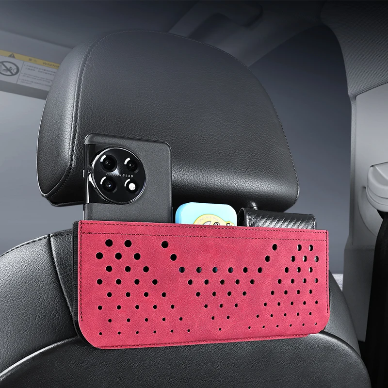 Car Storage Box Storage Net Hanging Bag Car Central Control Door Passenger Seat Back Multi-Function Mobile Phone Key Placement