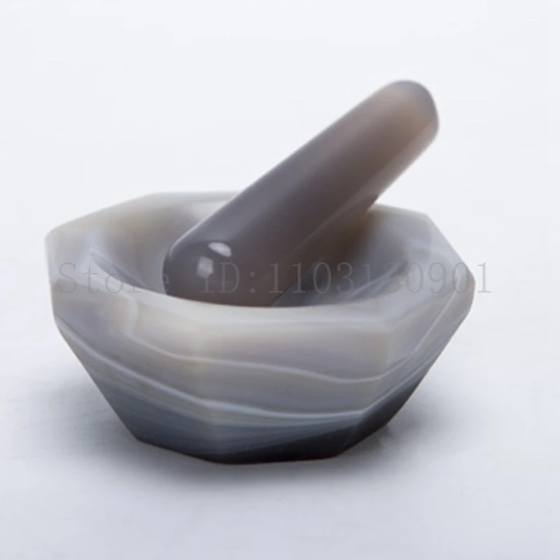 30mm-130mm Laboratory Use Carnelian Mortar and Pestle FIRST-GRADE Pure and Natural AGATE Mortar with Pestle