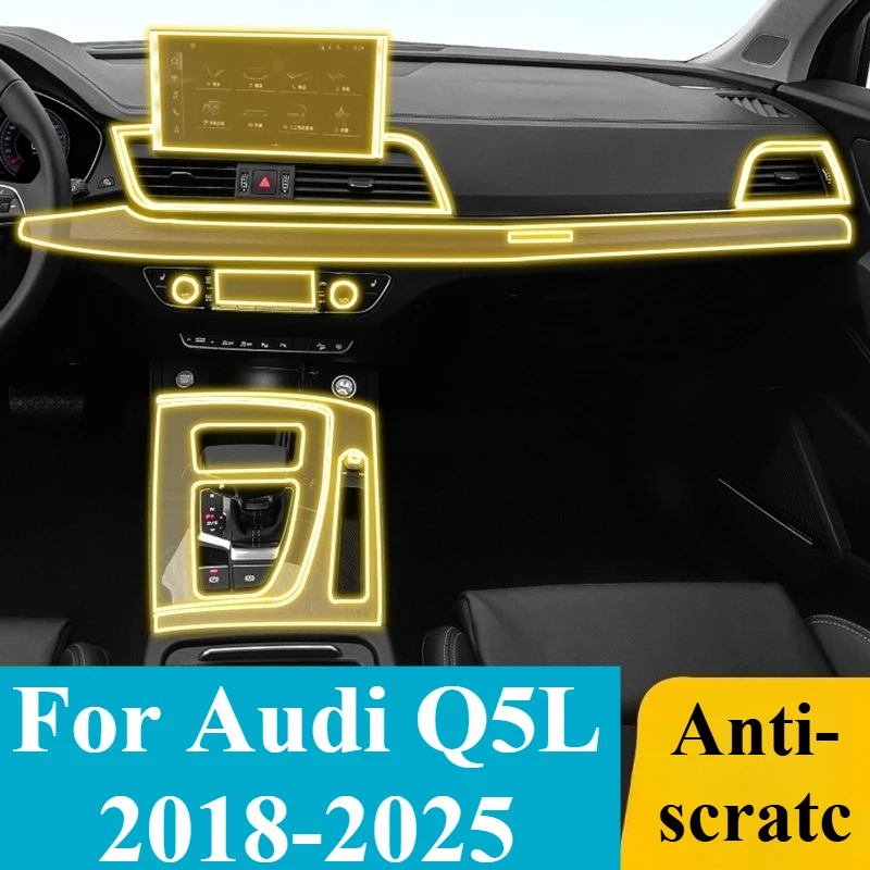 

For Audi Q5L 2018-2025 Center Screen TPU Protection Film Premium HD Clear Anti-Scratch Touchscreen Cover DIY Installation Kit