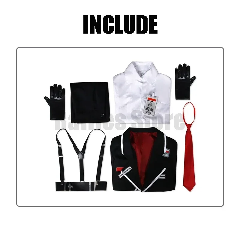 Game Limbus Company Sinclair Cosplay Costume SINCLA Uniforms Black Outfits Halloween Carnival Party Suit Unisex Anime Cosplay