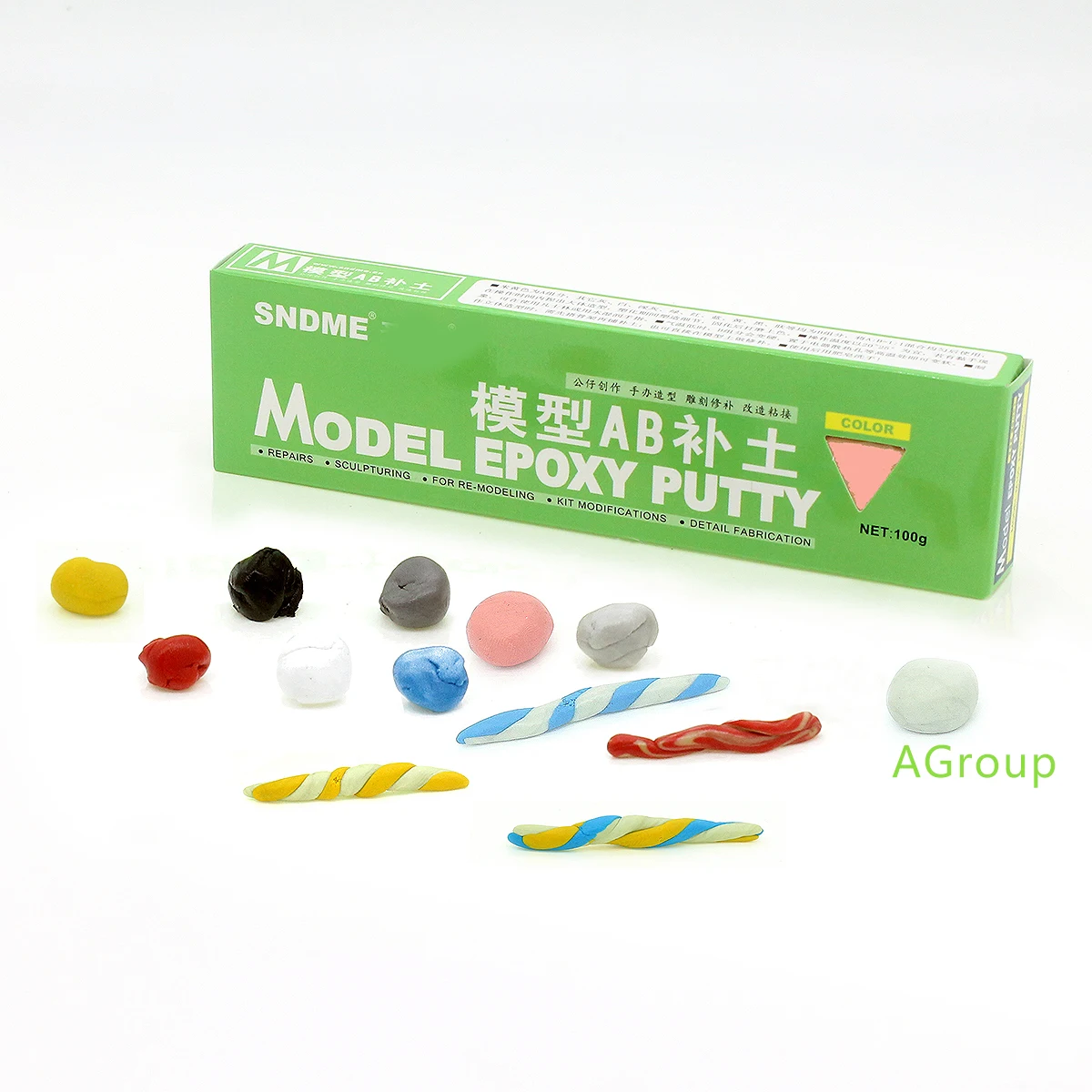 Model AB Epoxy Putty Quick /Slow Dry For Model Repairs Sculpturing Action Figure BJD Fabrication Re-modeling DIY 100g