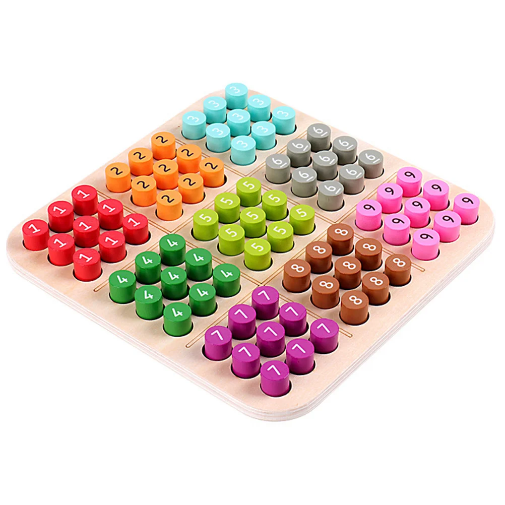 

Sudoku Game Easy Rainbow Toy Wood Arithmetic Colorful Children Leisure Plaything