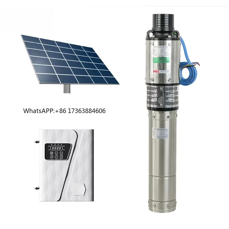 

2026 Hot sellingAC/DC Hybrid Solar Deep Well Water Pump Customizable High Pressure Clean Water Well Pumps