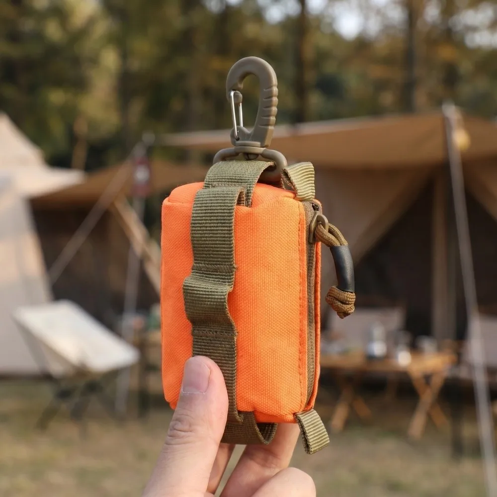 

Small Men Sports Coin Purse Mountaineering Buckle Wear-Resistant Key Organizer Pouch Hanging Pouch Leisure Card Holder Running