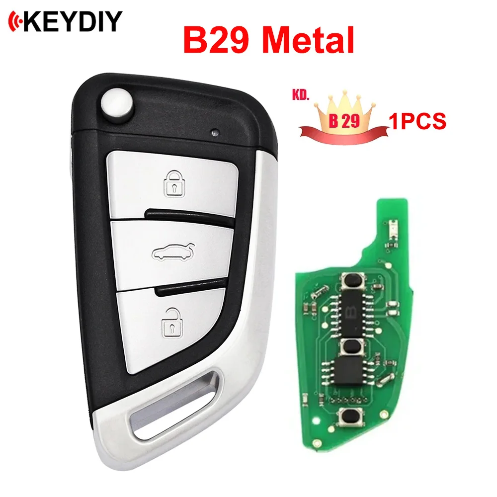 

1pcs/lot KEYDIY B29 Metal Button KD Key Universal Key Remotes Control for KD900/MINI KD/KD-X2/KD-MAX Remote Car Key